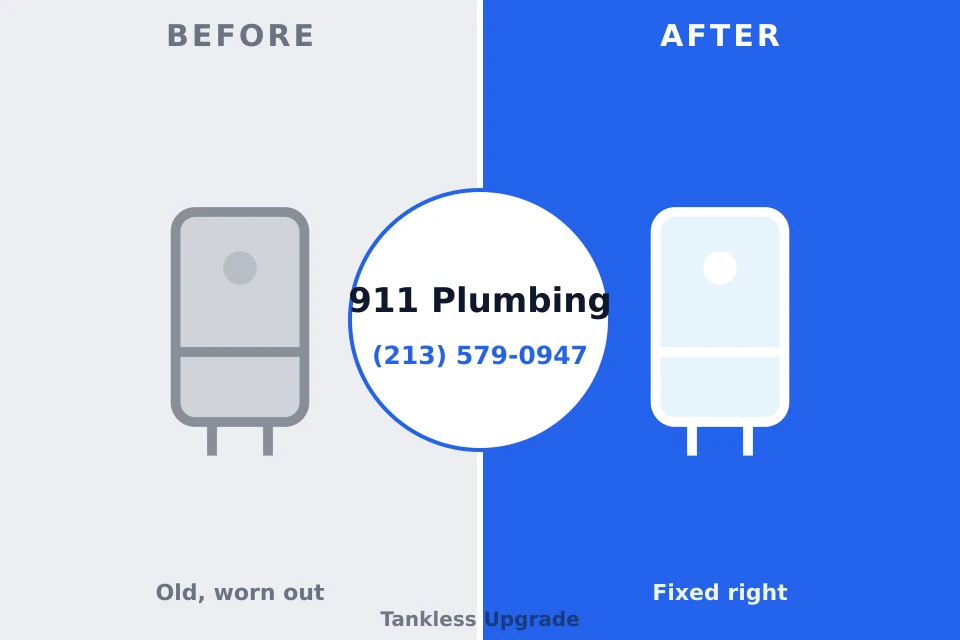 Before and after: plumbing repair New Haven, WV